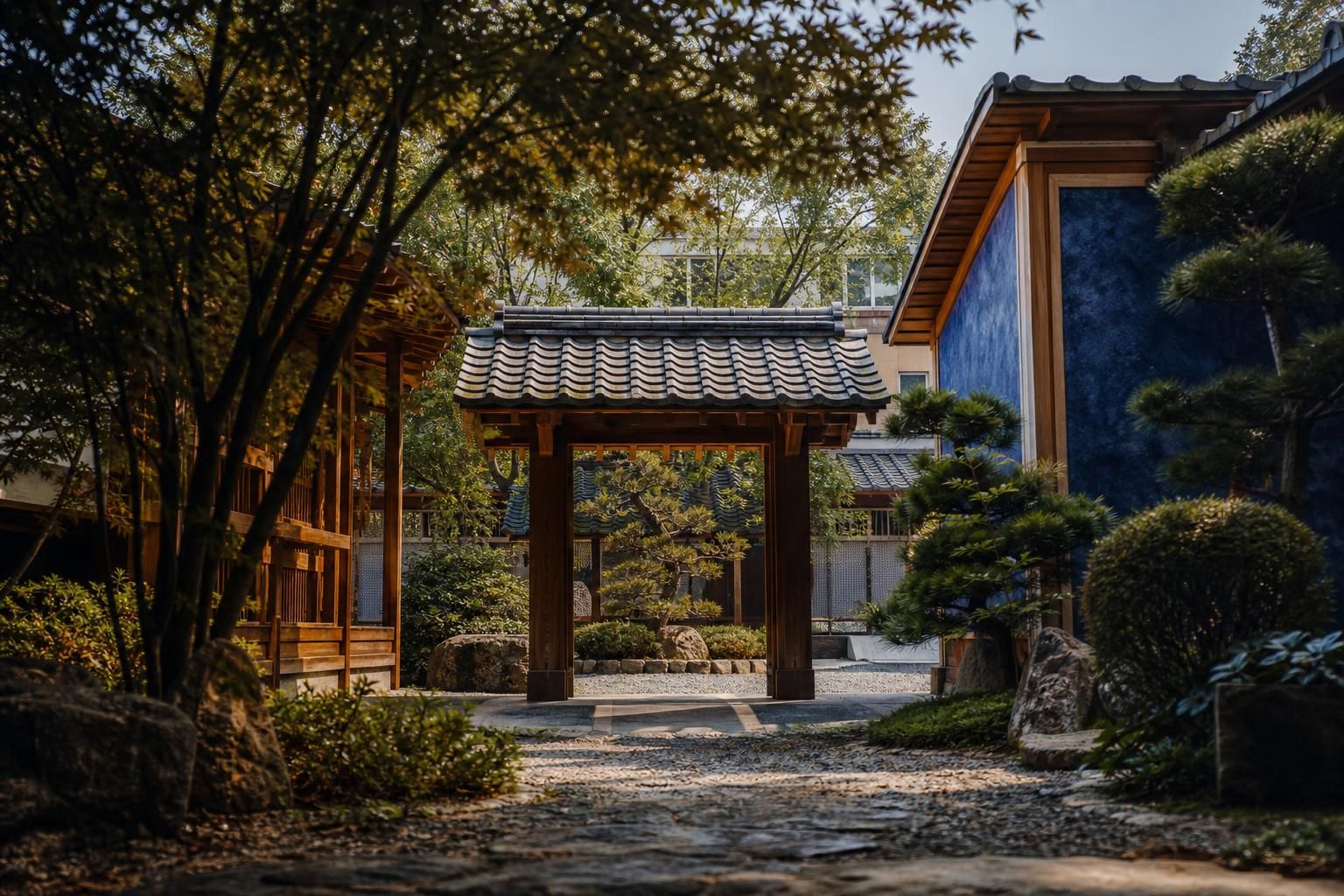 Japanischer Tempelgarten im EKO Haus Düsseldorf