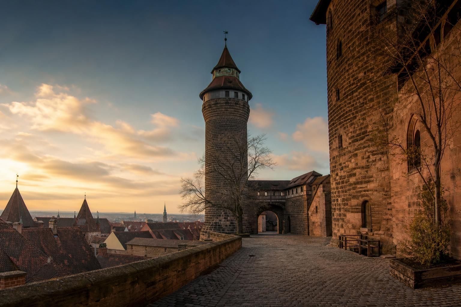 Kaiserburg Nürnberg mit Blick über die Altstadt